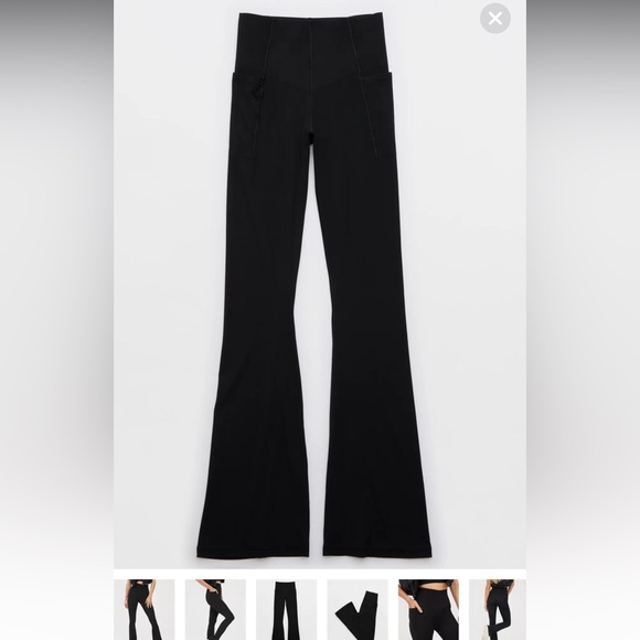 OFFLINE By Aerie Real Me XTRA Hold Up! Pocket Bootcut Legging size large black - Picture 3 of 9